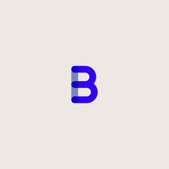 blue letter b