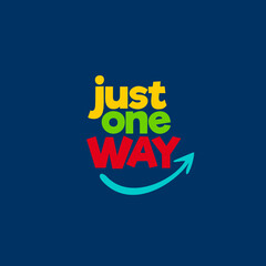 just one way - vector
