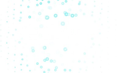 Fototapeta na wymiar Light Blue, Green vector texture with disks.