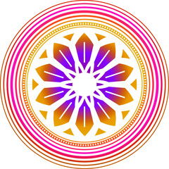 Flower Mandala. Vintage decorative elements. Oriental pattern, vector illustration. Coloring book page. Islam, Arabic, Indian, moroccan spain turkish mystic ottoman motifs