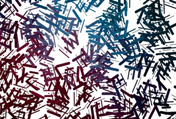 Dark red vector texture with colorful lines.