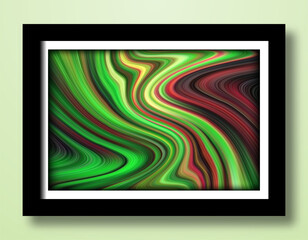 Abstract wavy striped background for modern poster layout