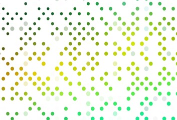 Light Green, Yellow vector layout with circle shapes.