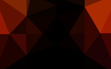 Obraz premium Dark Red vector shining triangular background.