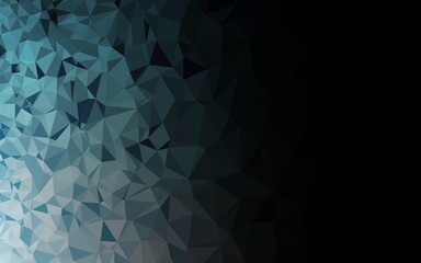 Obraz premium Light BLUE vector shining triangular pattern.