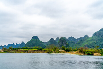 The li River in Guilin, Guangxi Province, China