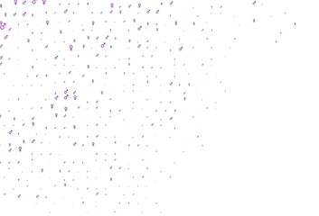 Light purple, pink vector template with man, woman symbols.