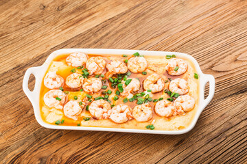 Chinese Cuisine: Steamed Shrimp with Tofu