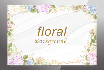 Welcome floral background
