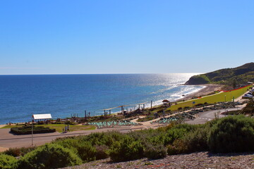 view of the coast of the sea in Adelaide