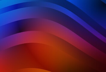 Light Blue, Red vector pattern with bent lines.