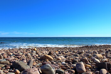 Fototapeta na wymiar beach with stones