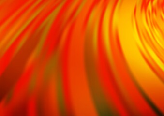 Light Yellow, Orange vector blurred bright background.