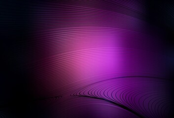 Dark Purple vector pattern with curved lines.