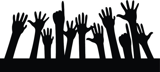 Obraz premium silhouette of a hand