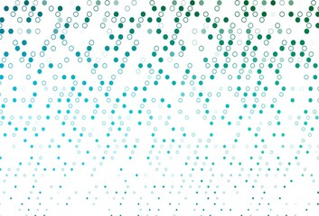 Light Blue, Green vector pattern with spheres.