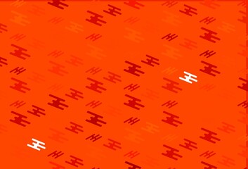 Light Orange vector template with repeated sticks.