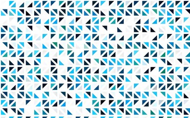 Light BLUE vector seamless texture in triangular style.