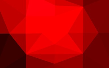 Fototapeta premium Light Red vector polygonal background.