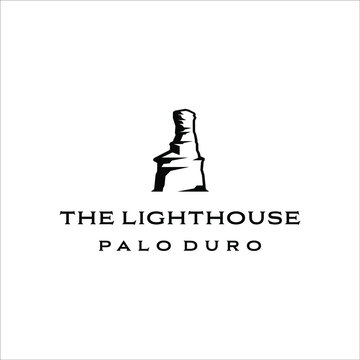 Lighthouse palo duro canyon, with a simple design style