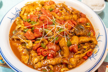 A delicious Chinese grilled fish