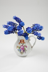 Blue Flowers In A Vase