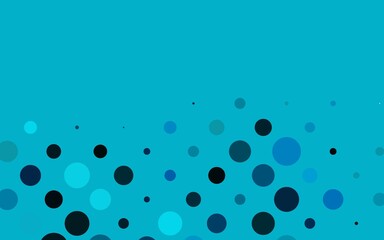 Light BLUE vector template with circles.