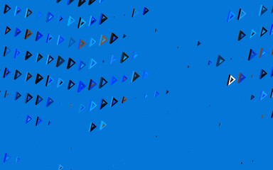 Dark Blue, Yellow vector texture with triangular style.