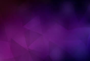 Fototapeta premium Dark Pink vector low poly texture.