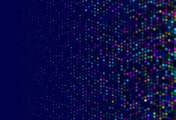 Dark Multicolor, Rainbow vector cover with spots.