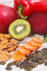 Healthy food to treat gout inflammation and for kidneys health