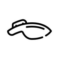 chin rest line icon vector illustration black