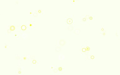 Light Green, Yellow vector backdrop with dots.