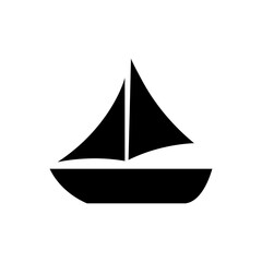 Sailing boat icon