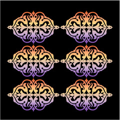 damask wallpaper with floral patterns