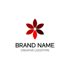 Flower cosmetics beauty logo design logotype vector template