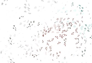 Fototapeta premium Light red vector background with abstract forms.