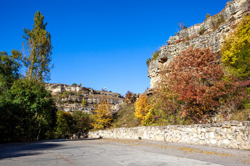 Naklejka premium Alikon Gorge near the Castle of Treachery and Love. Kislovodsk. Stavropol region. Russia