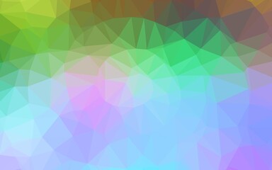 Obraz premium Light Multicolor, Rainbow vector abstract polygonal texture.