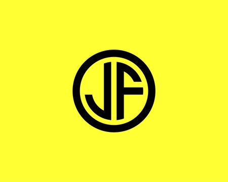 JF FJ LETTER LOGO DESIGN VECTOR TEMPLATE. JF FJ LOGO DESIGN.