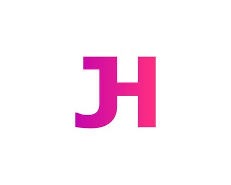 JH HJ LETTER LOGO DESIGN VECTOR TEMPLATE. JH HJ LOGO DESIGN. 