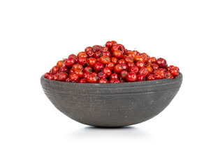 Indian Fruit Red Berry Also Know as Bor, Bora or Bore Isolated on White Background