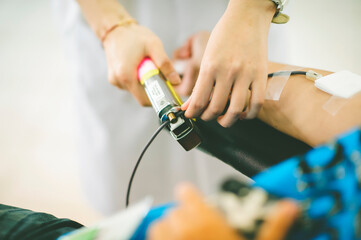 Concept of Blood Donation and Giving: Donate Blood