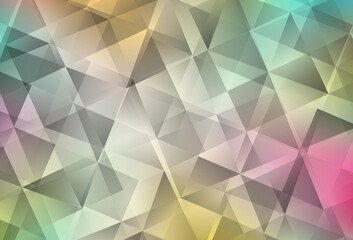 Fototapeta premium Light Multicolor vector abstract polygonal template.
