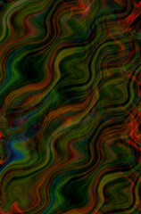 Green red wavy background