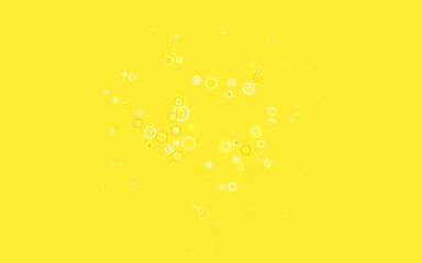 Light Yellow vector texture with disks.