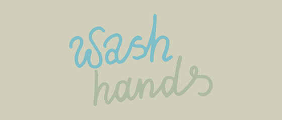 Doodle illustration of covid rules. Coronavirus prevention - hand washing, disinfection, use of rubber gloves and masks