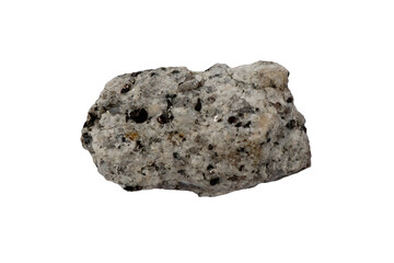Fototapeta premium pegmatite granite rock isolated on white background.