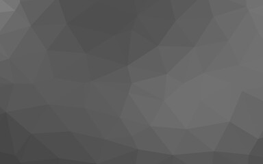 Dark Silver, Gray vector low poly cover.