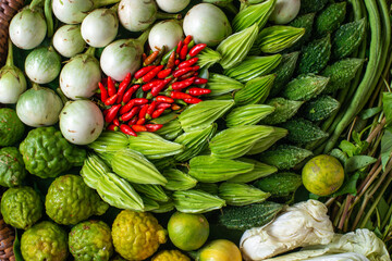 Thai herbs for cooking thai popular famous food.